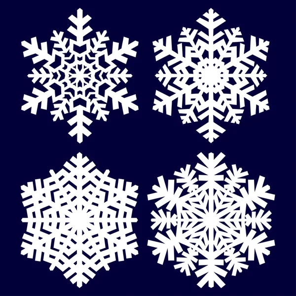 Decoratieve abstracte sneeuwvlok. — Stockvector