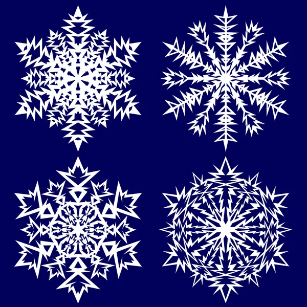 Декоративная абстрактная снежинка . — стоковый вектор