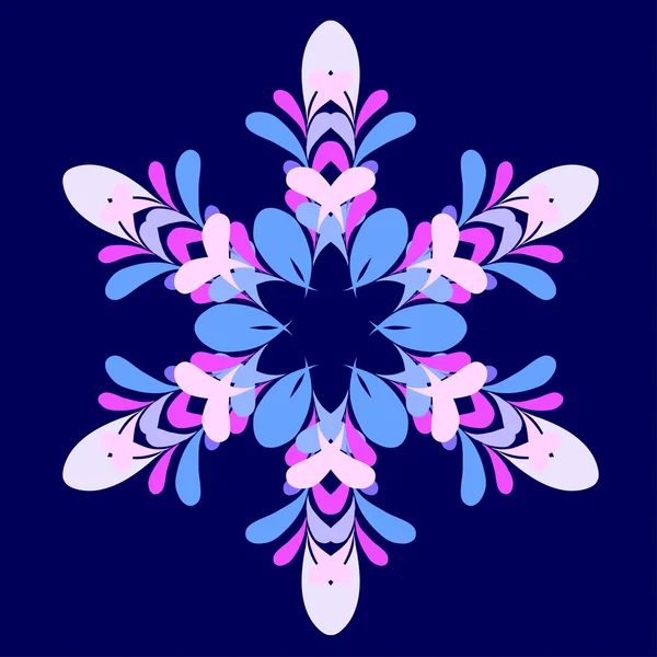 Decorative abstract snowflake. — Stock Vector