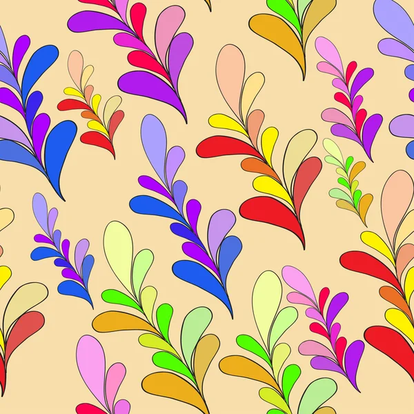 Élément graphique. Texture florale sans couture . — Image vectorielle