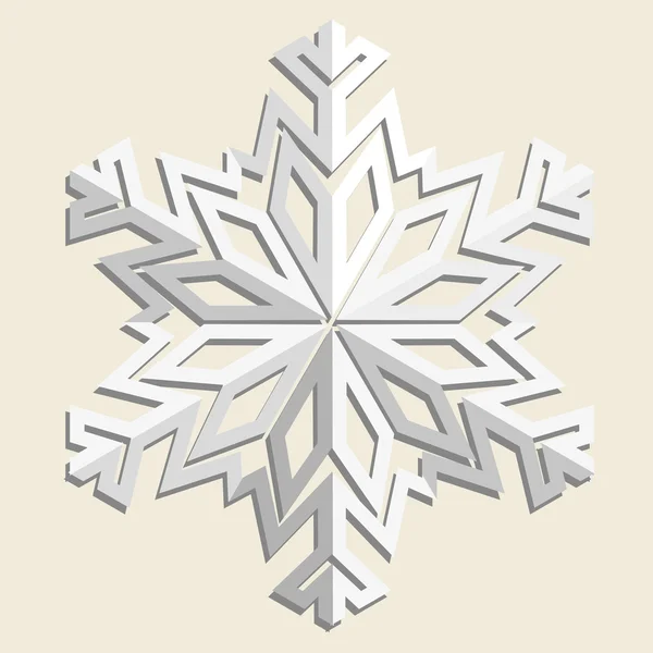 Copo de nieve abstracto decorativo . — Vector de stock