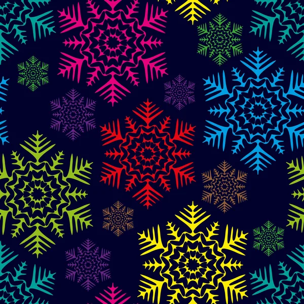 Weihnachtlicher Hintergrund. Schneeflocken. — Stockvektor