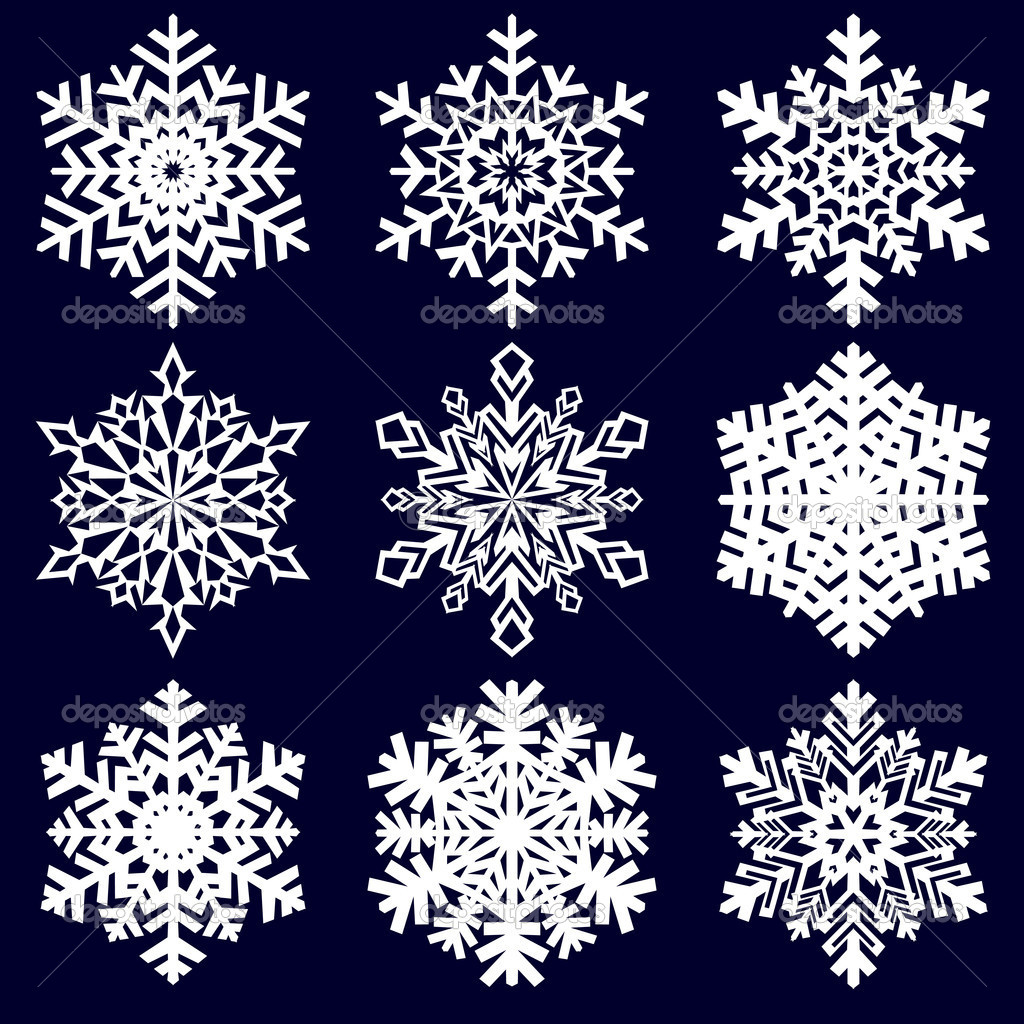 Christmas background. Snowflakes.