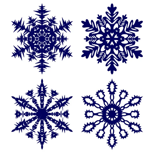 Sfondo natalizio. Fiocchi di neve . — Vettoriale Stock