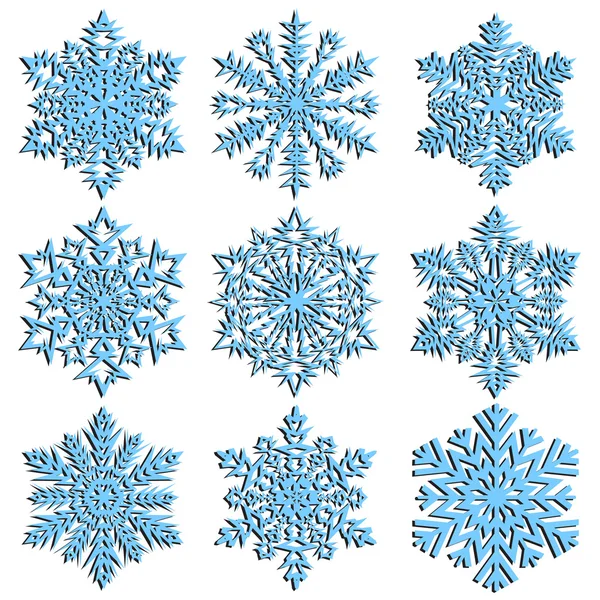 Christmas background. Snowflakes. — Stock Vector