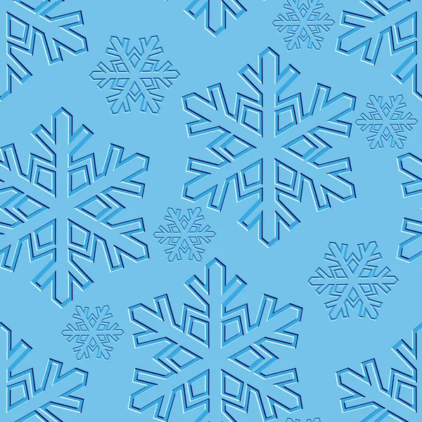 Fondo de Navidad. Copos de nieve . — Vector de stock