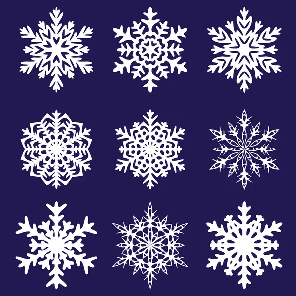 Kerstmis achtergrond. sneeuwvlokken. — Stockvector