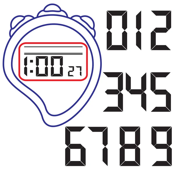 Stopwatch. Vector illustration. — Stock Vector
