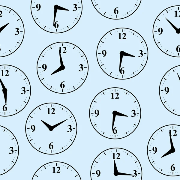 Reloj de pared. Sin costuras . — Vector de stock