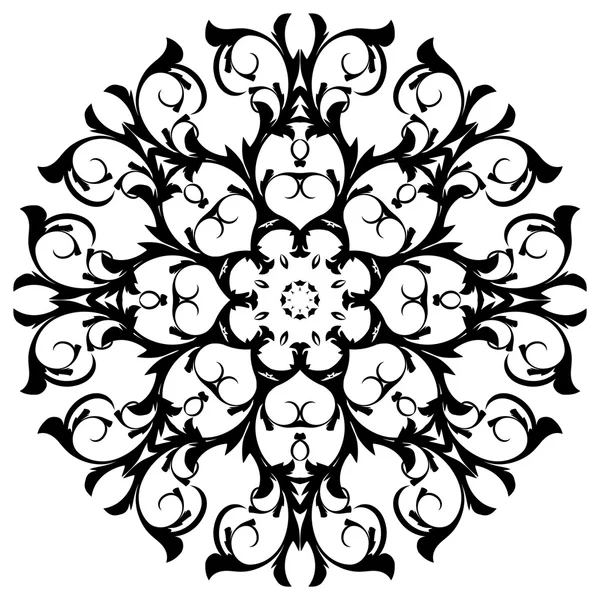 Hermoso patrón de encaje. El fondo circular . — Archivo Imágenes Vectoriales
