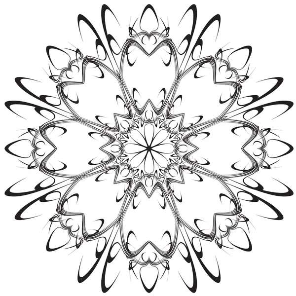 Hermoso patrón de encaje. El fondo circular . — Archivo Imágenes Vectoriales