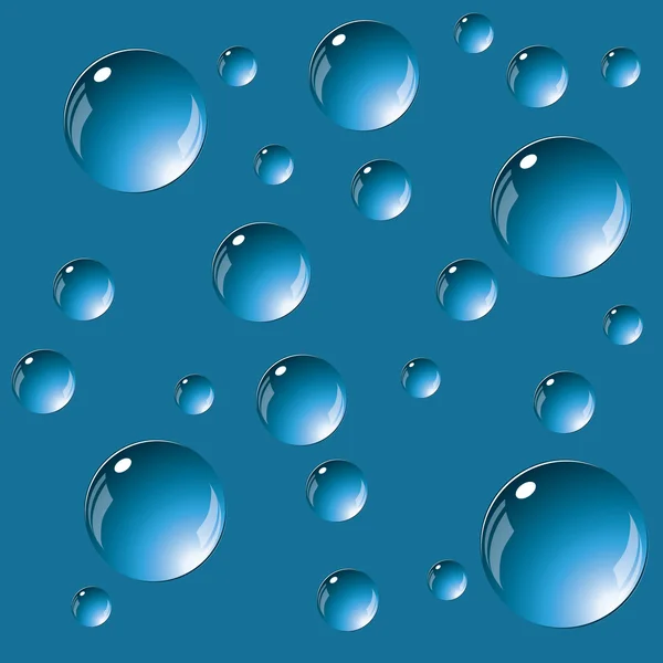 Abstrakt bakgrund med bubblor i lager av vatten. vektor. — Stock vektor