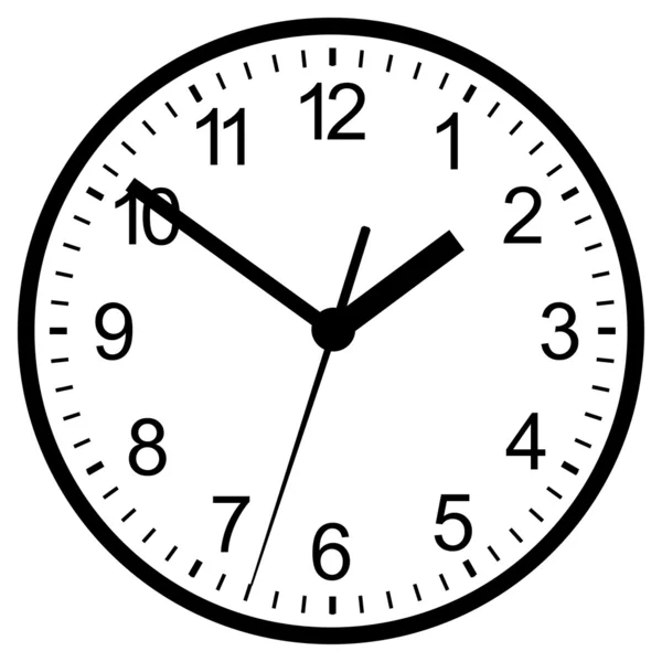 Reloj digital montado en pared . — Vector de stock