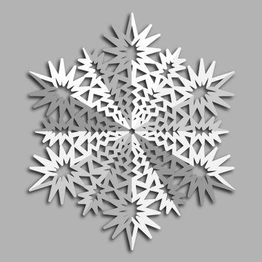 Dekoratif soyut kar tanesi.
