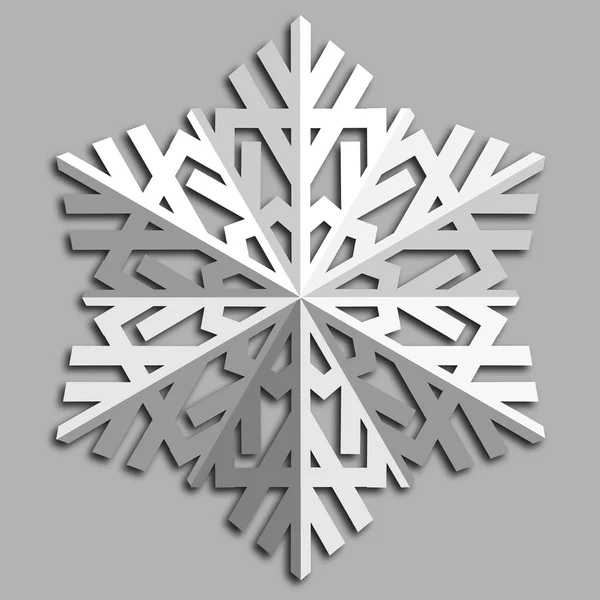 Copo de nieve abstracto decorativo . — Vector de stock