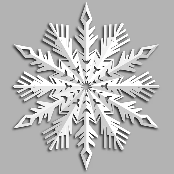 Copo de nieve abstracto decorativo . — Archivo Imágenes Vectoriales