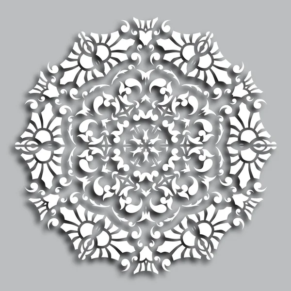 Decorative abstract snowflake. — Stock Vector