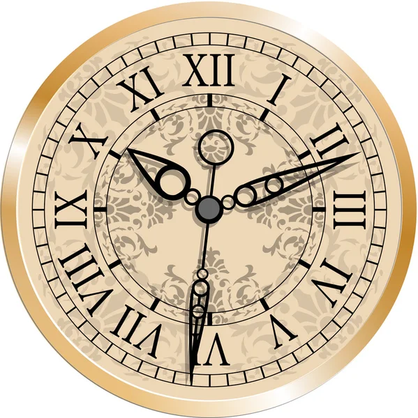 Reloj antiguo — Vector de stock