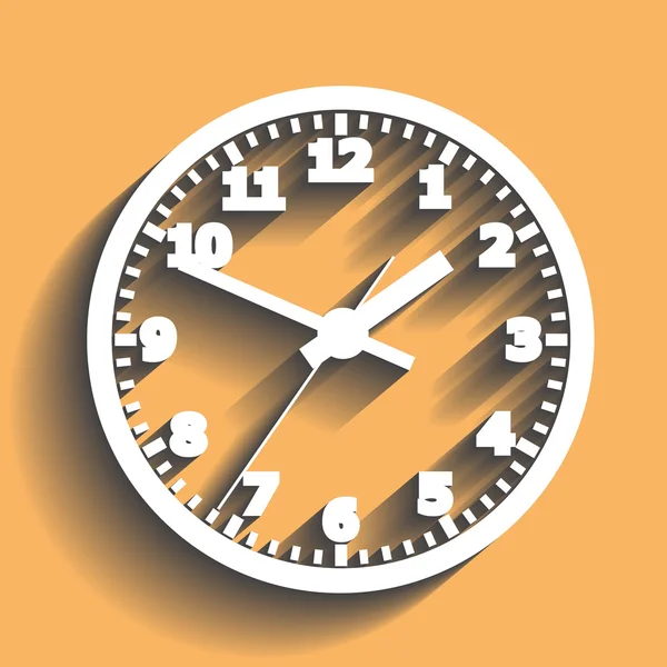 Reloj de pared. Ilustración vectorial . — Archivo Imágenes Vectoriales