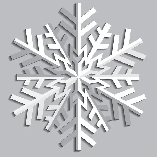 Copo de nieve abstracto decorativo . — Vector de stock