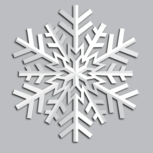 Flocon de neige abstrait décoratif . — Image vectorielle