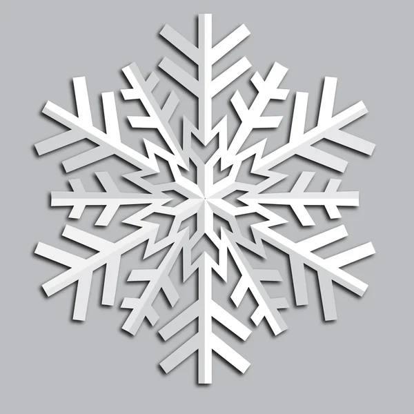 Copo de nieve abstracto decorativo . — Vector de stock