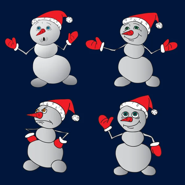 Snowman. — Stock Vector