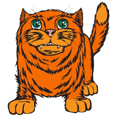 büyük kırmızı kedi.