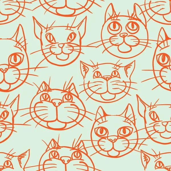 Gatos rojos . — Vector de stock