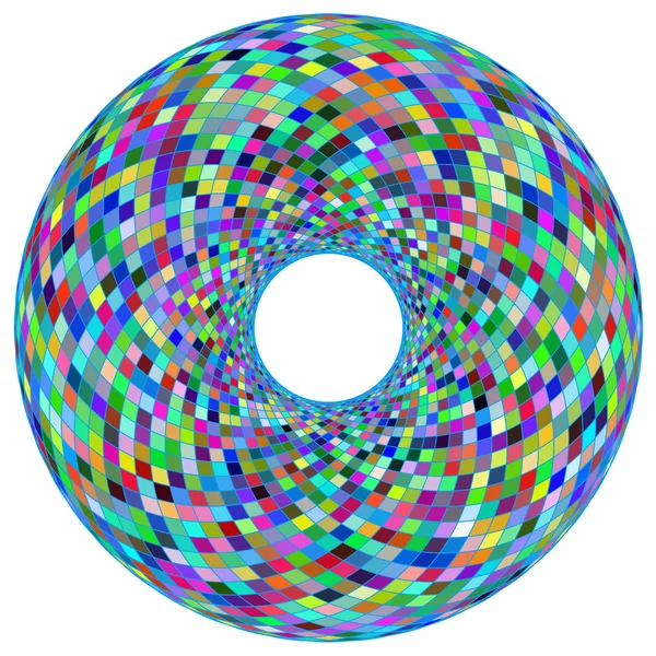 Rond abstrait coloré — Image vectorielle