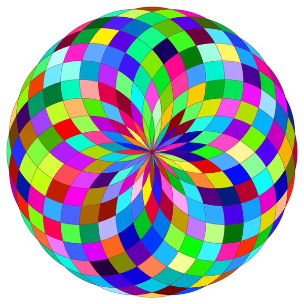 Rond abstrait coloré — Image vectorielle