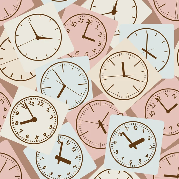 Horloge modèle sans couture — Image vectorielle
