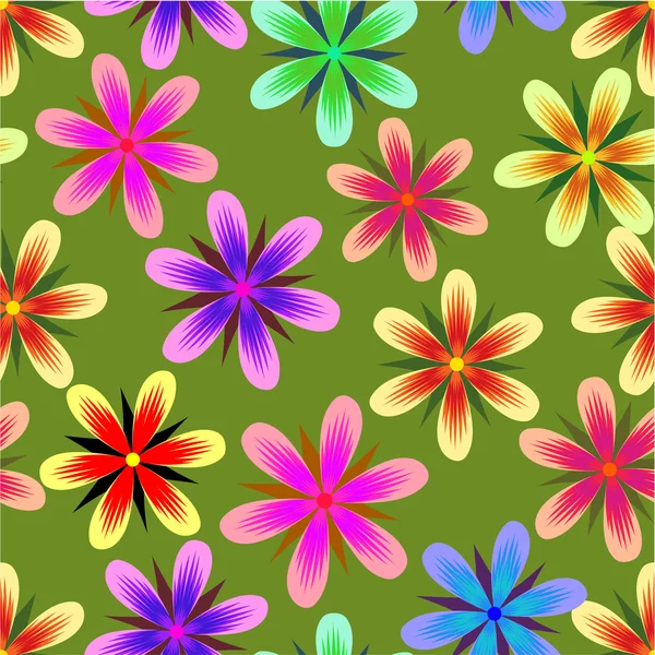 Fondo floral sin costuras . — Archivo Imágenes Vectoriales