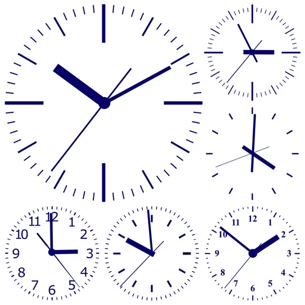 Reloj digital montado en pared . — Vector de stock