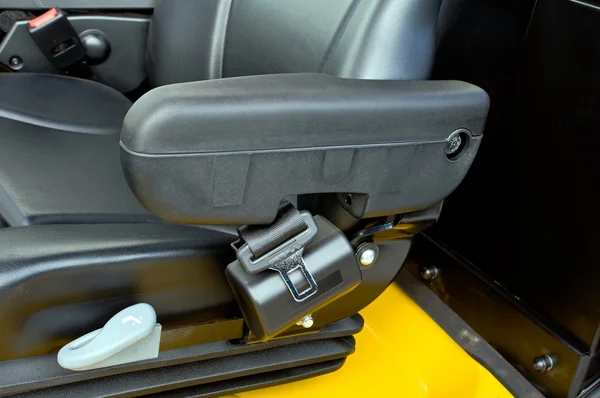 Armrest of a forklift Stock Picture