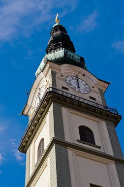 Bell tower of Church St Egyd in Klagenfurt