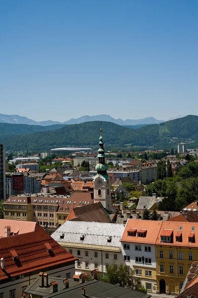 Panorama von Klagenfurt — Stockfoto