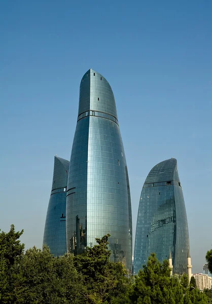 Baku Flame Towers — Fotografie, imagine de stoc