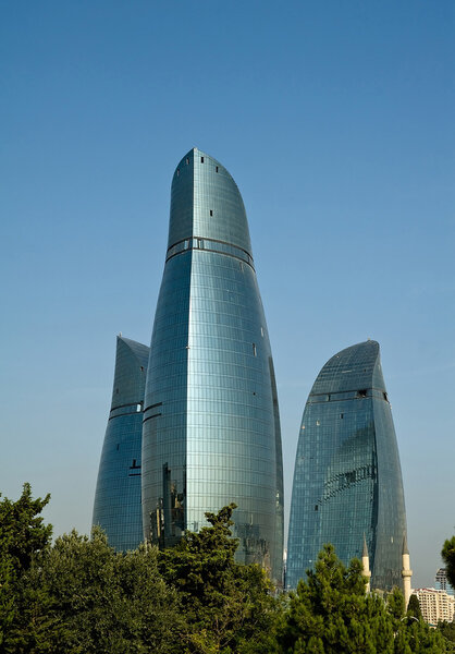 Бакинские огненные башни
