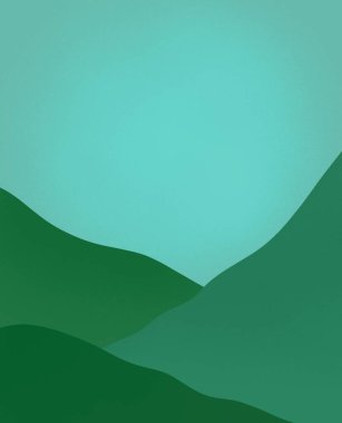 Arka planda dağlar. Paketler, çıkartmalar, posterler için arka plan.