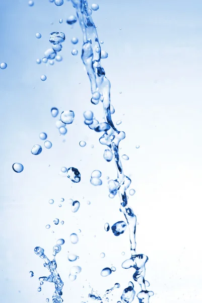 Salpicadura de agua con estilo. Aislado sobre fondo blanco —  Fotos de Stock