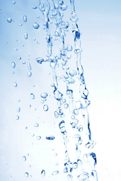 Stijlvolle water splash. geïsoleerd op witte achtergrond — Stockfoto