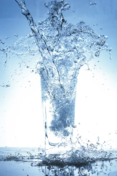 Vattenstänk av glas Royaltyfria Stockfoton