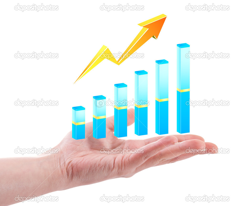 graph in hand business