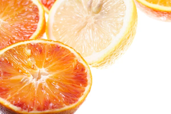 Biópsia da laranja — Fotografia de Stock