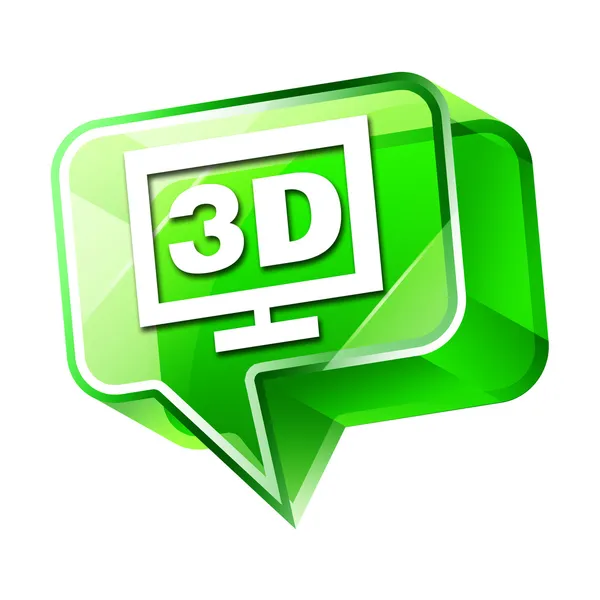 Transparent zum 3D-Symbol — Stockfoto