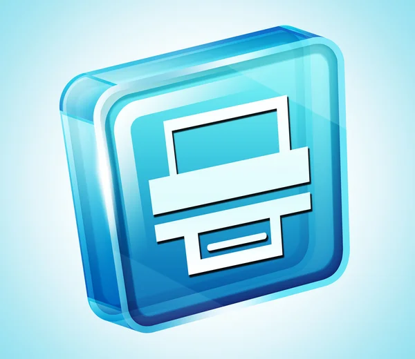 Transparente al icono 3d —  Fotos de Stock