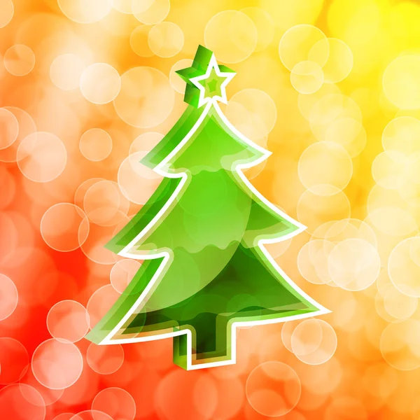 Sob o fundo do sonho da árvore de Natal — Fotografia de Stock
