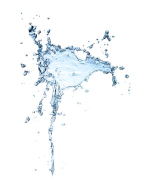 Beyaz arka planda sıçrama sıçratmaz