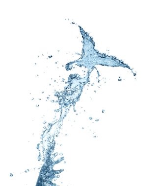 Beyaz arka planda sıçrama sıçratmaz